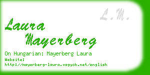 laura mayerberg business card